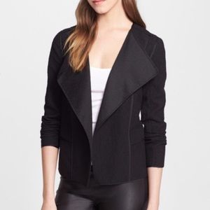 Vince Asymmetric Spring Lightweight Boucle Jacket